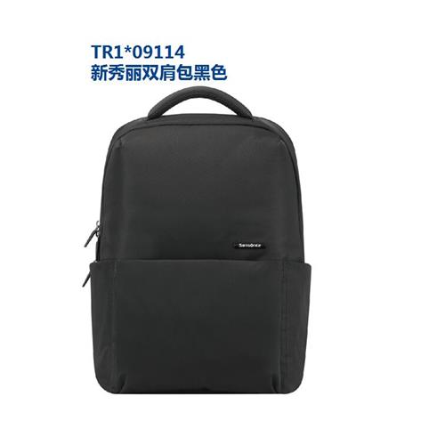 TR1*09114 新秀麗雙肩包黑色